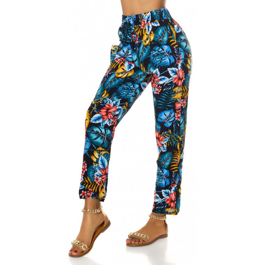 Blue summer trousers with...