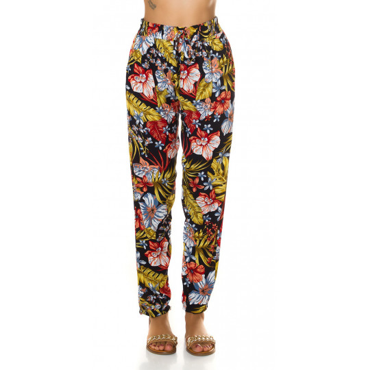 Yellow summer pants with...