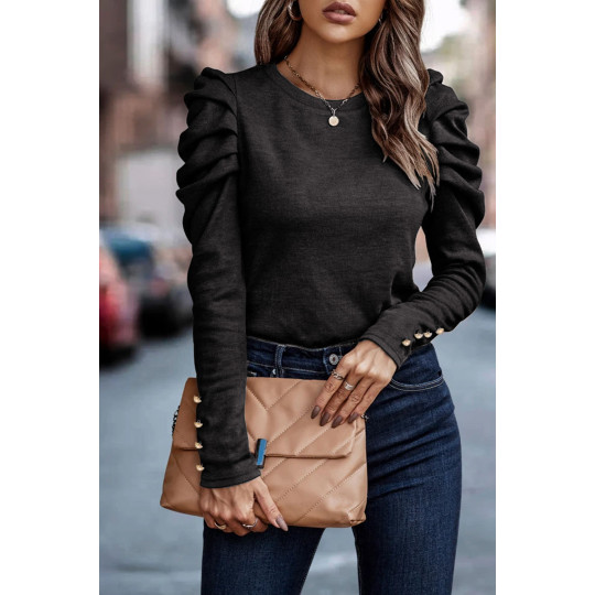 Black long-sleeved shirt...