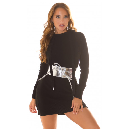 Black basic knitted dress...