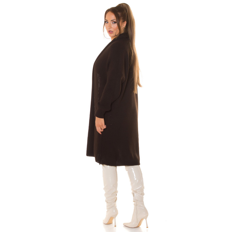 Koucla brun oversized ullkappa – kuva 2