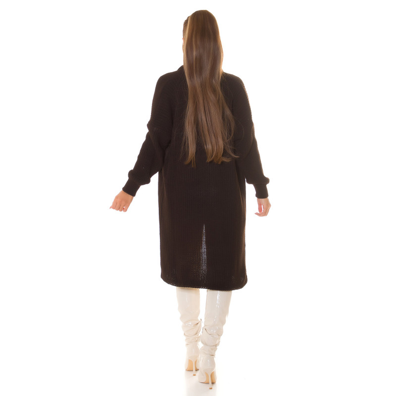 Koucla ruskea oversized villatakki – kuva 3