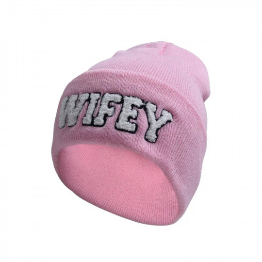 Pink WIFEY beanie