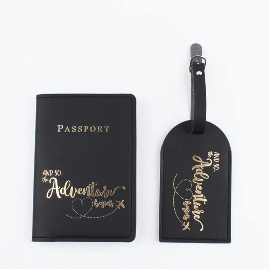 Black adventure passport...