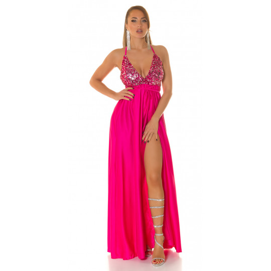 Koucla pink long satin look...