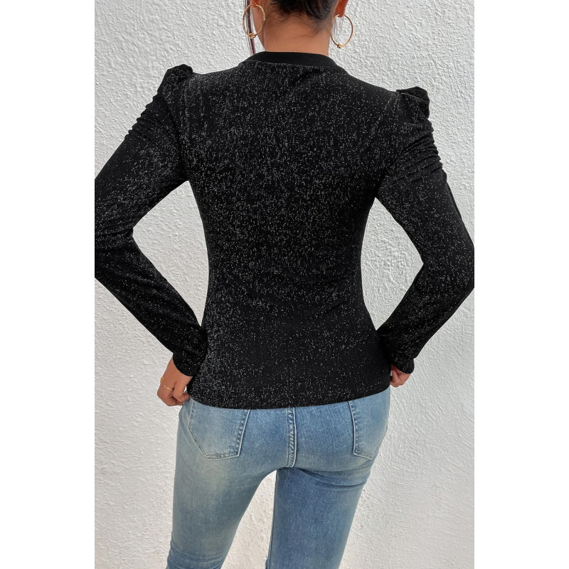 Buffalo ärm svart glitter skjorta – kuva 2