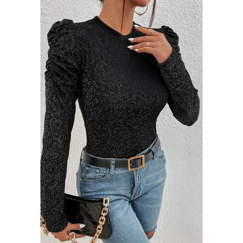 Buffalo ärm svart glitter skjorta – kuva 4