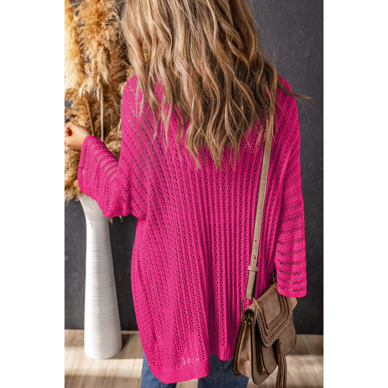 Pinkki virkattu kimono – kuva 2