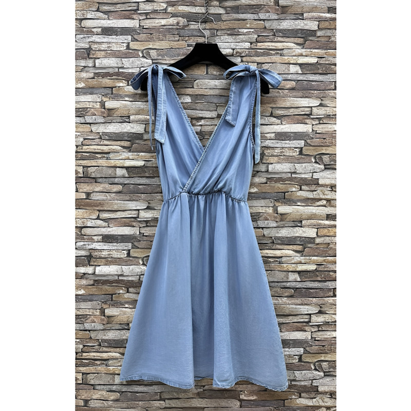 Elle Style Lyo blå jeansklänning – kuva 2