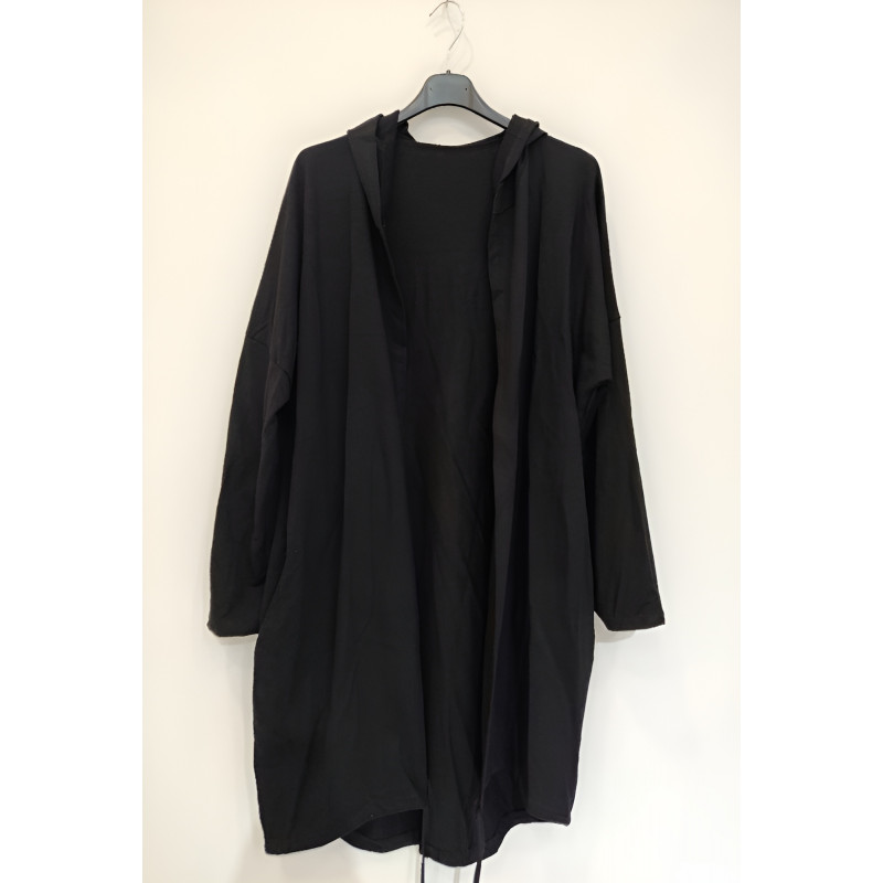 RZ fashion svart lång skjortjacka med vingar (plus size) – kuva 4