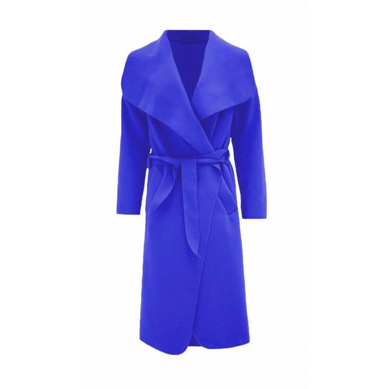 SK Mode blå trenchcoat med skärp – kuva 2