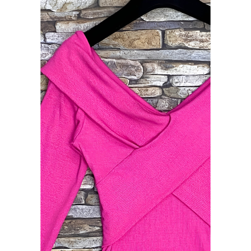 Elle Style Fanny rosa långärmad topp – kuva 4