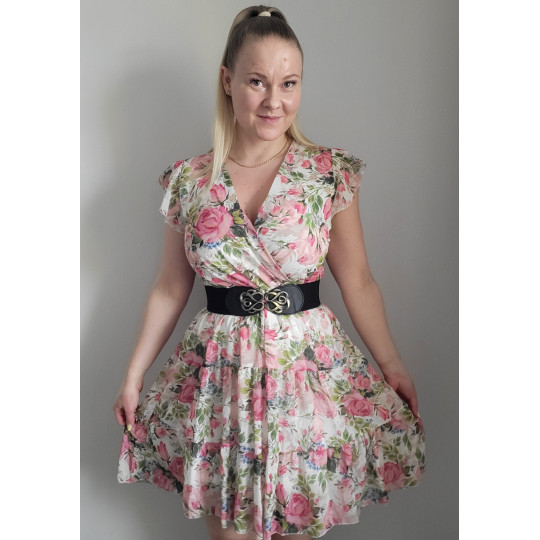 Musta ruusukoristeellinen...