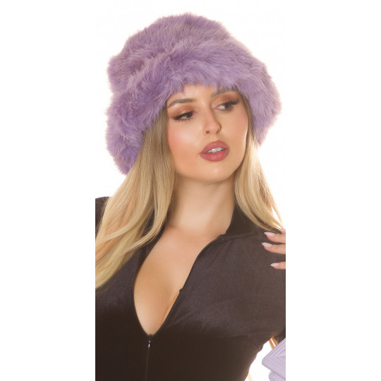 Lila tekoturkishattu