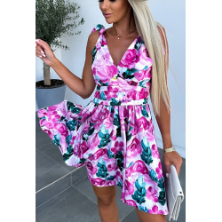 Schilo-Jolie pinkki ruusukuvioinen mekko