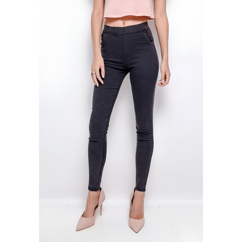Vera mörkgrå högmidjade jeggings – kuva 3