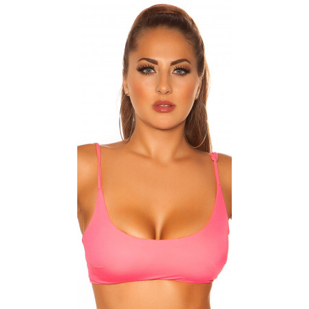 Koucla neonkorall basic bikinitopp