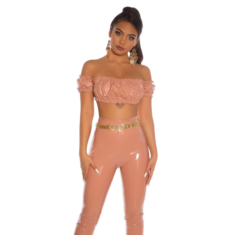 Koucla rosa latex look-latinaskjorta – kuva 4