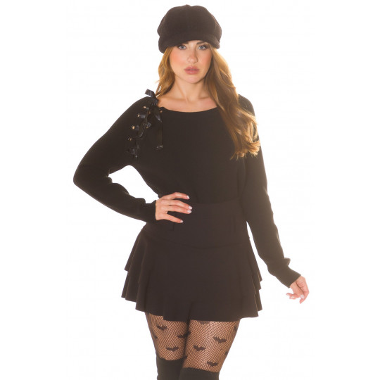 Koucla black loose knit...