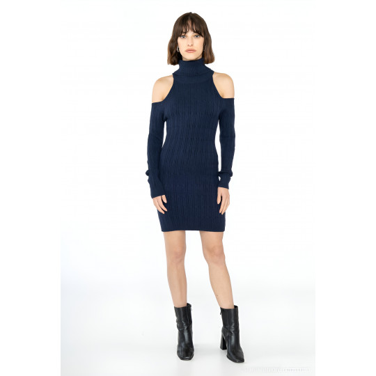 WHOO tummansininen...