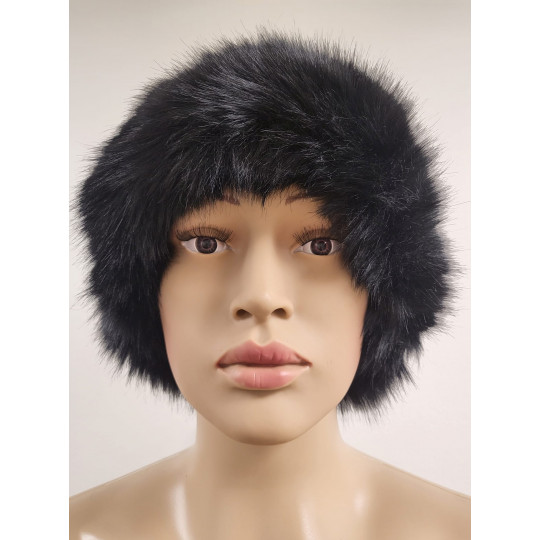 Lineta musta tekoturkishattu