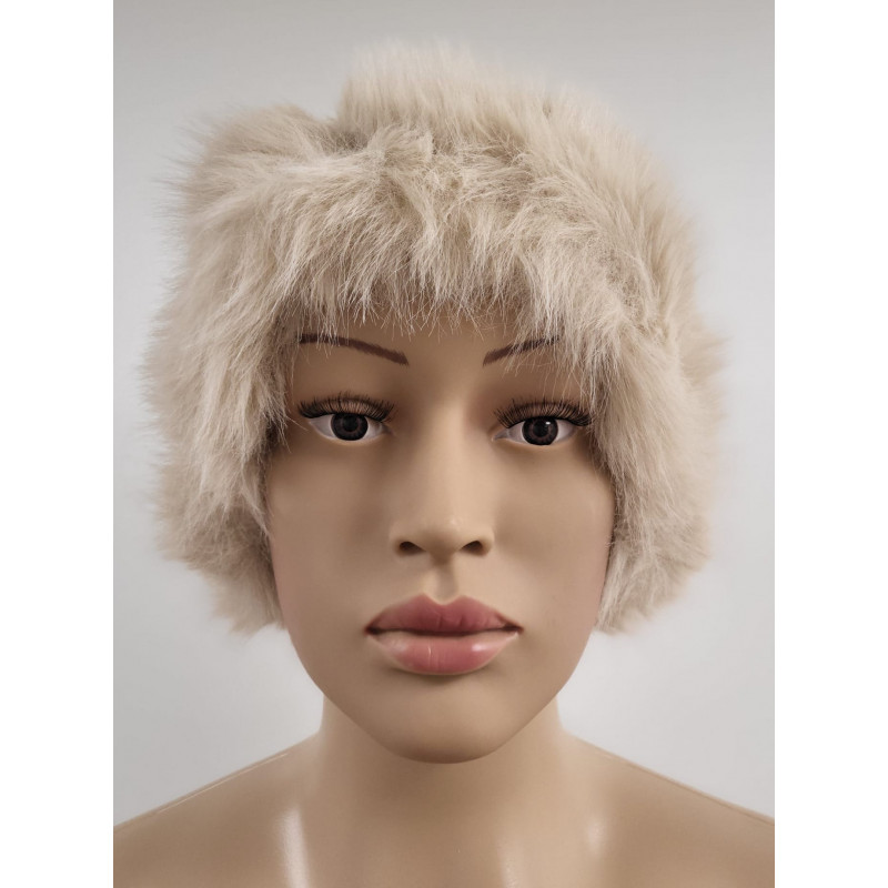 Lineta beige konstpälshatt – kuva 2