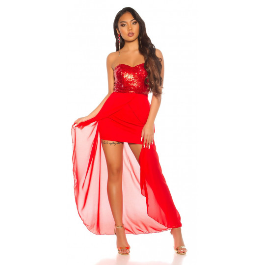 Koucla punainen olkaimeton...