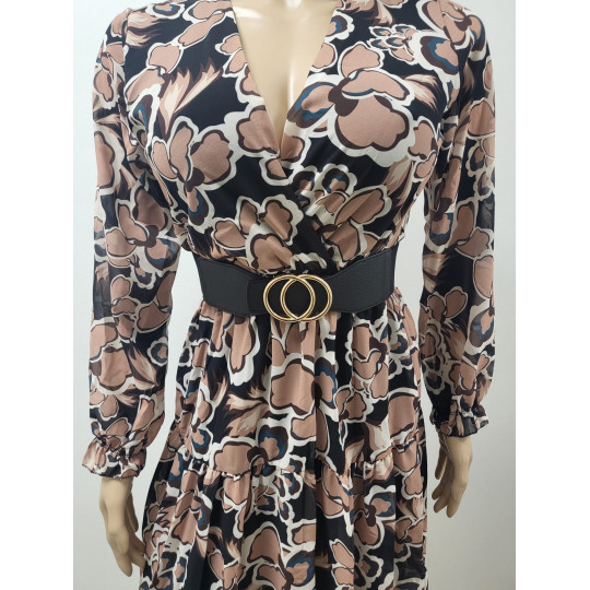 Musta vyötärövyö renkailla