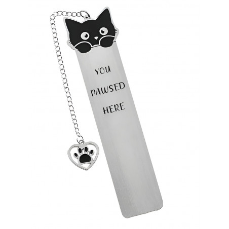 Katt You Pawsed Here -bokmärke