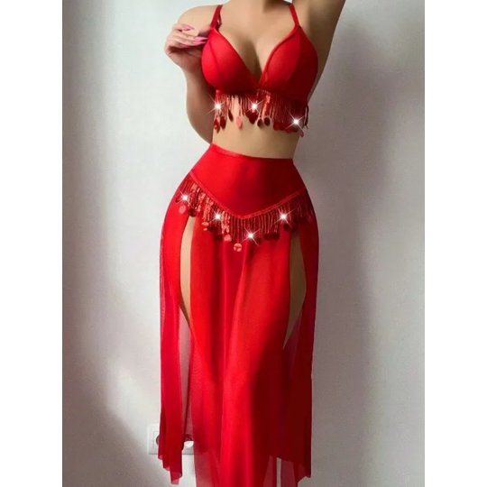 Punainen pitkä hame...