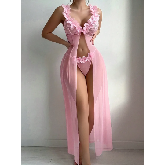 Vaaleanpunainen avonainen...