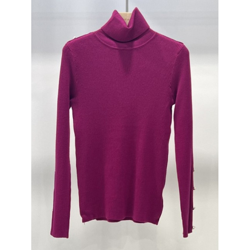 Rosy Days mauve poloponi med knappdetaljer – kuva 2