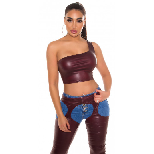 Koucla viininpunainen lyhyt...