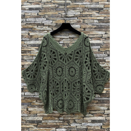 Elle Style Hena khaki virkattu paita