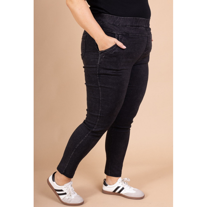 Best Fashion mustat jeggingsit (plus size) – kuva 3