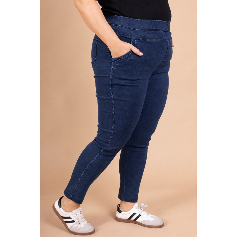 Best Fashion blå jeggings i plusstorlek – kuva 3