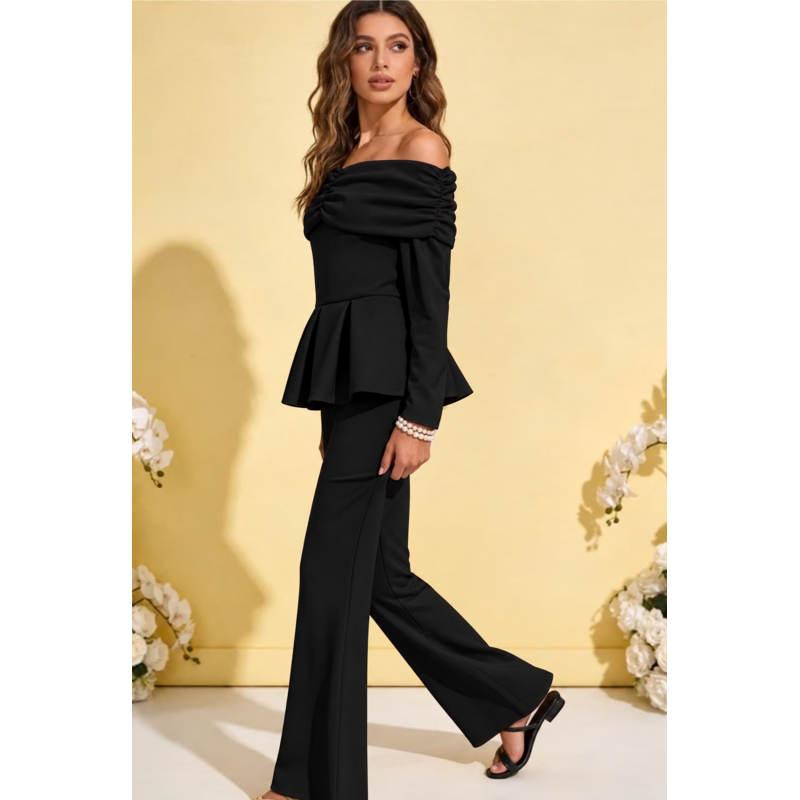 Rosy Days musta off-shoulder housusetti – kuva 2
